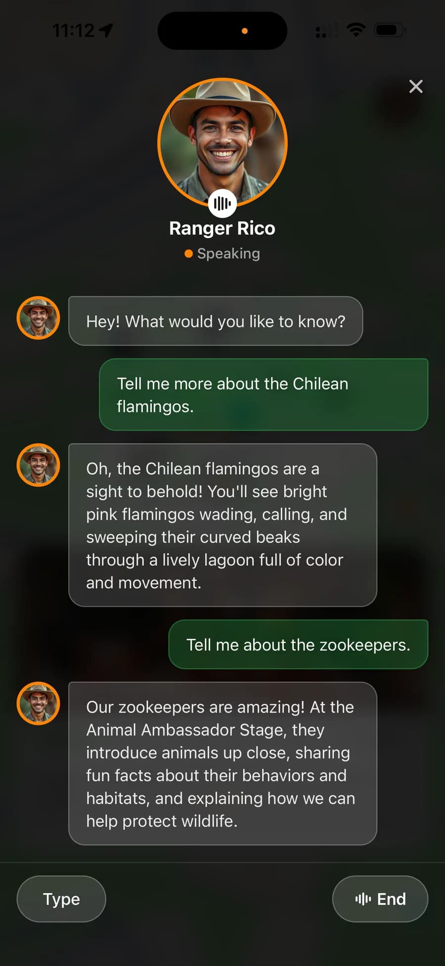 Roam guide answering guest questions in the moment